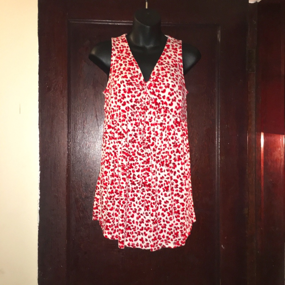 sleeveless floral tank top maternity medium